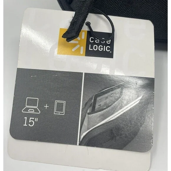 Case Logic 3201433 Diamond Laptop & Tablet Black Bag (15.6”) Strap NWT MSRP $39 - Picture 9 of 10